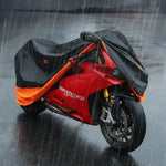 Motorcycle Cover Waterproof UV-Resistant Dustproof With Reflective Strips