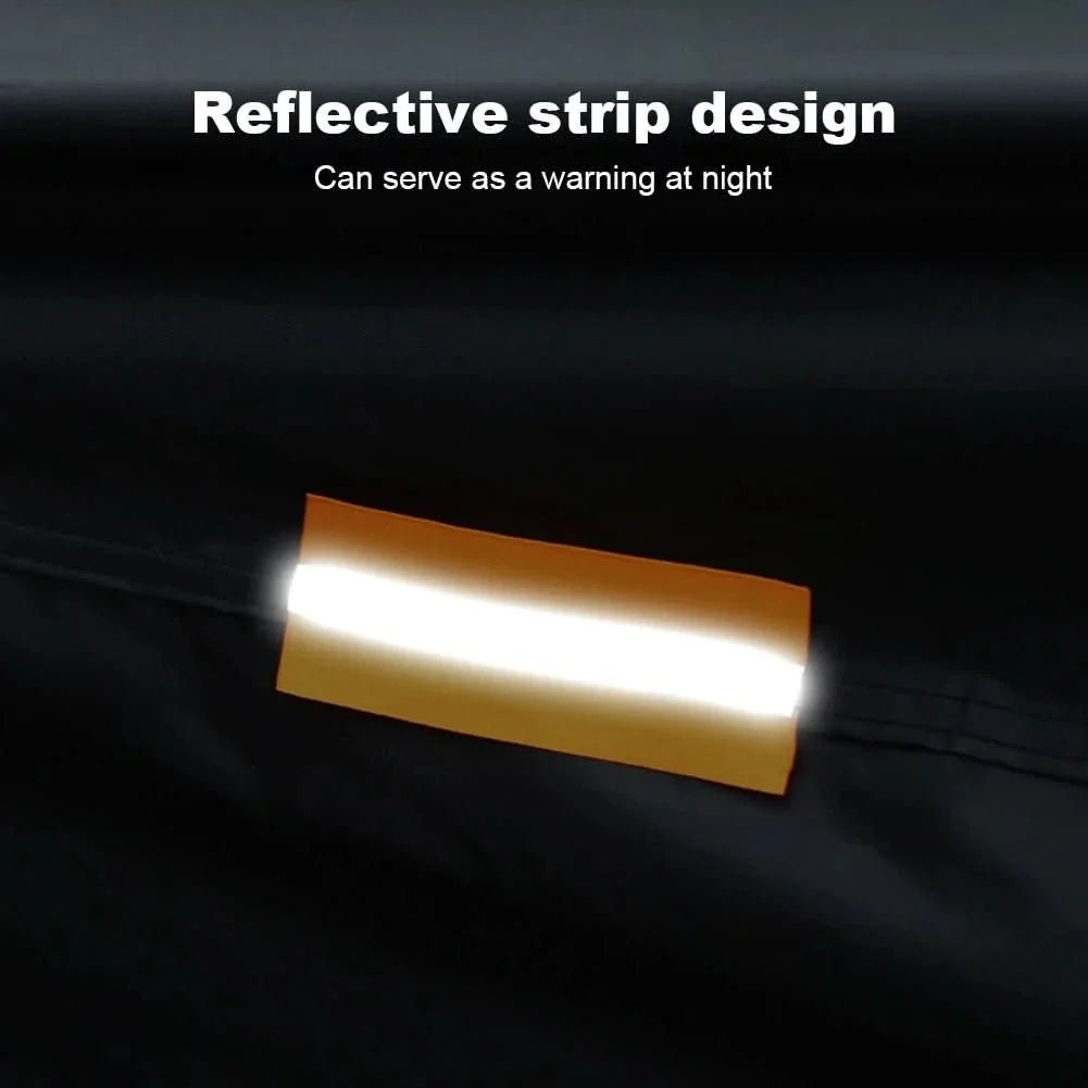 Motorcycle Cover Waterproof UV-Resistant Dustproof With Reflective Strips
