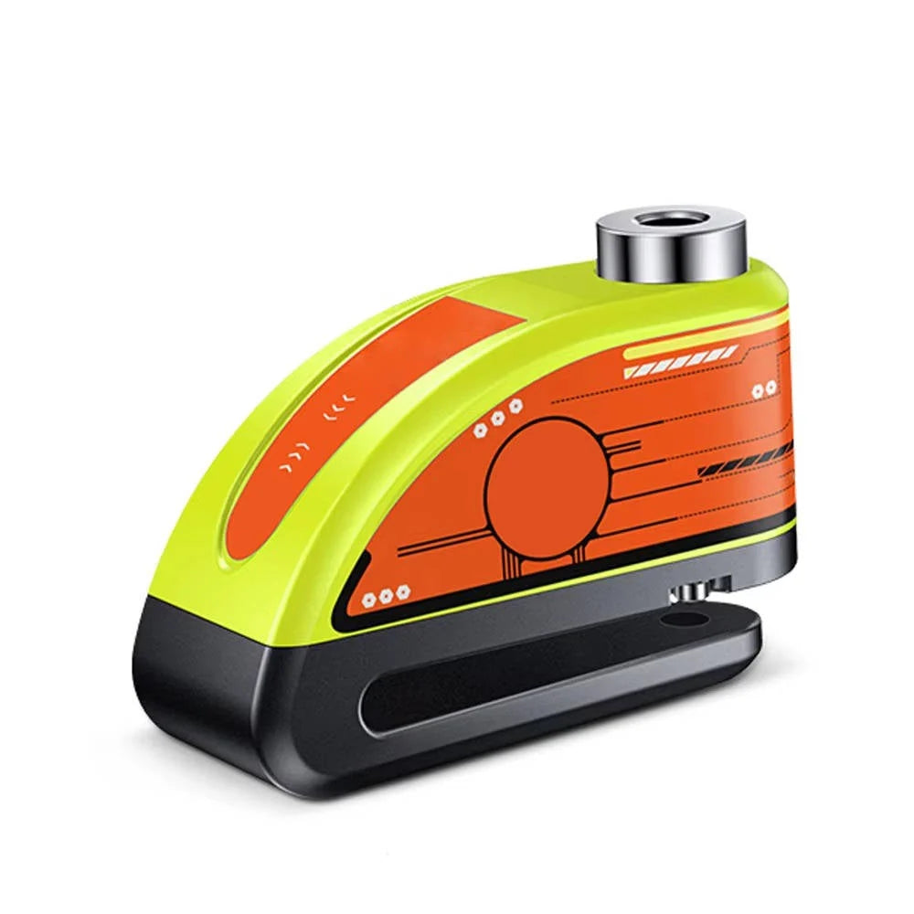 Motorcycle Disc Lock 120dB Alarm Waterproof USB-C Rechargeable