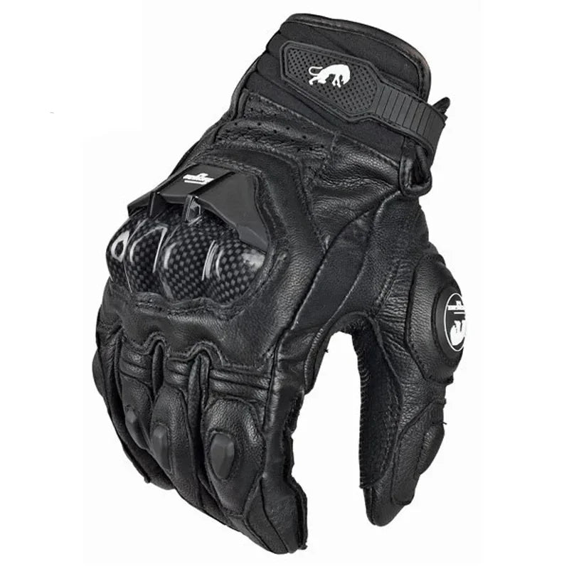 Motorcycle Gloves Carbon Fiber Knuckle Protection Waterproof Touchscreen