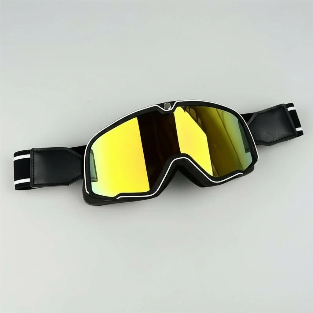 Motorcycle Goggles UV Protection Fits Over Glasses Scratch-Resistant Lenses