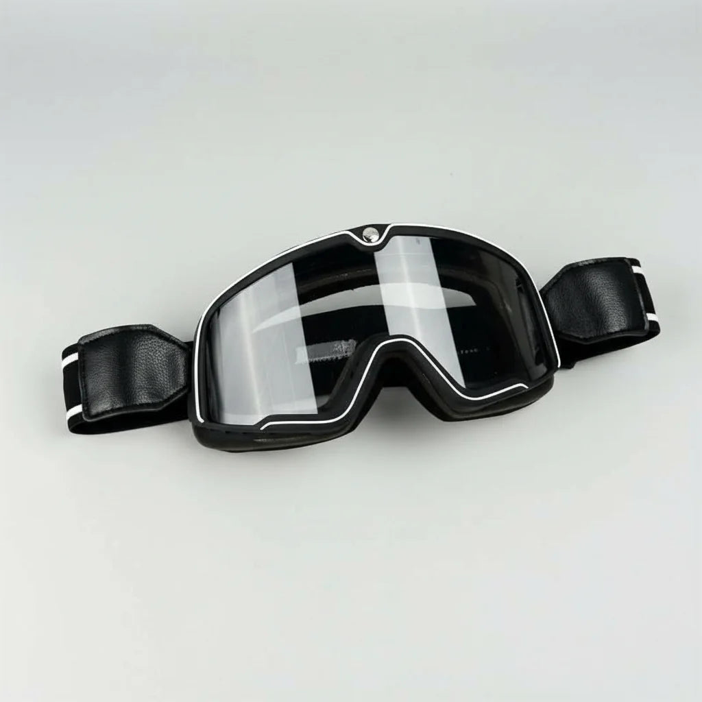 Motorcycle Goggles UV Protection Fits Over Glasses Scratch-Resistant Lenses