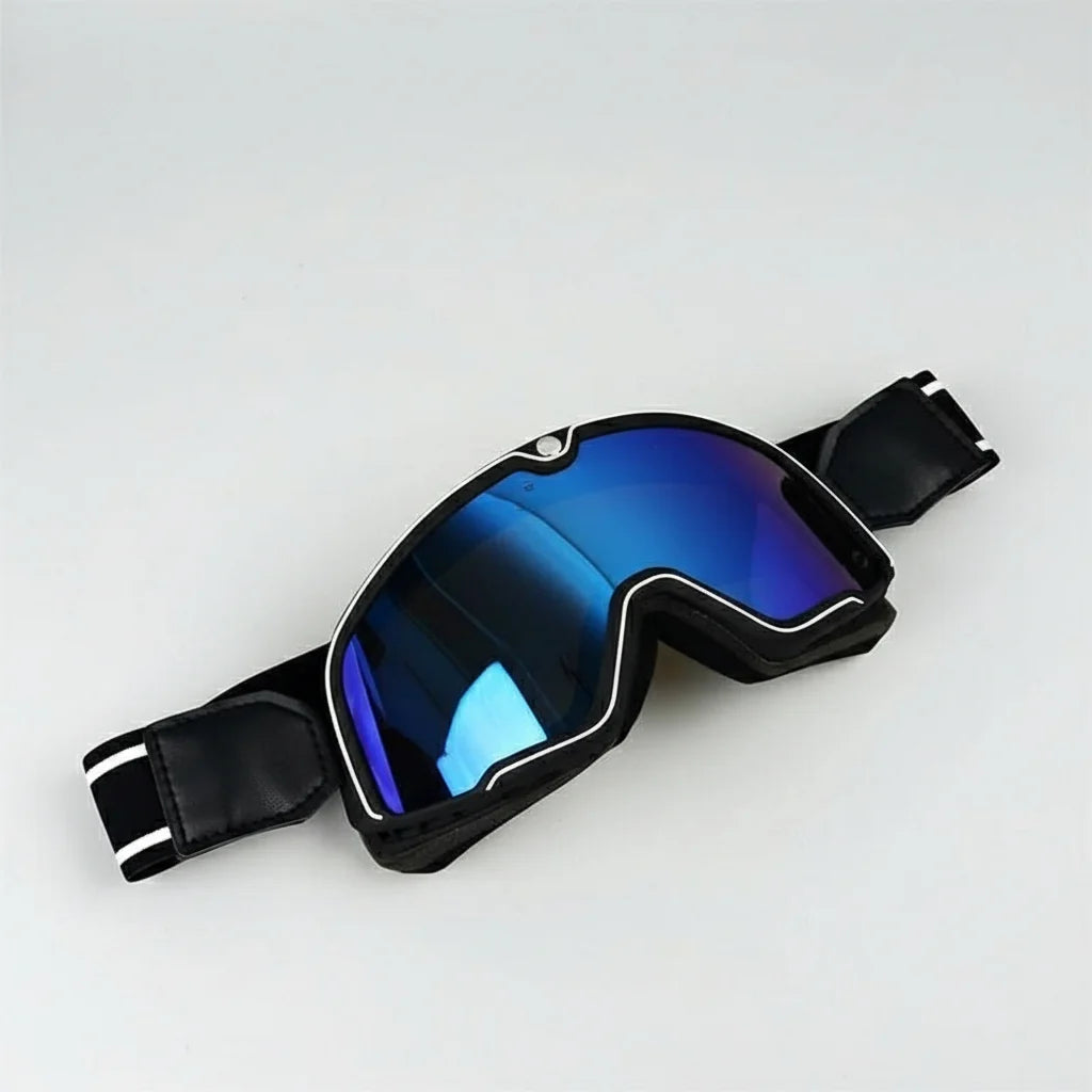 Motorcycle Goggles UV Protection Fits Over Glasses Scratch-Resistant Lenses
