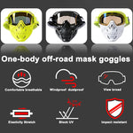 Motorcycle Goggles With Removable Dust-Filter Mask & Ventilated Fit