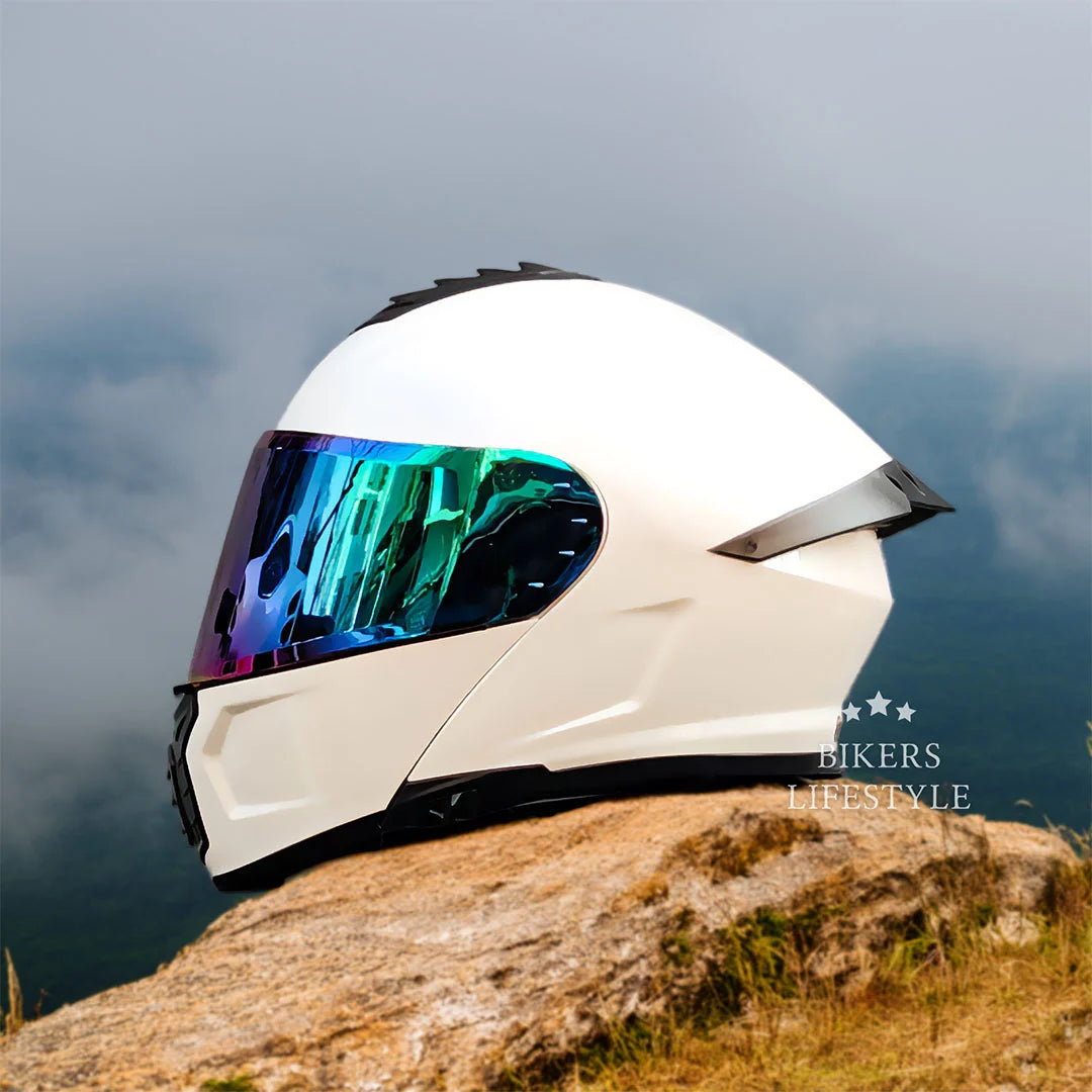 Motorcycle Helmet Flip-Up Dual Lens DOT & ECE Certified