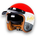 Motorcycle Helmet Retro Brim DOT & ECE Certified Dual Visors