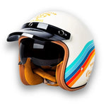 Motorcycle Helmet Retro Brim DOT & ECE Certified Dual Visors