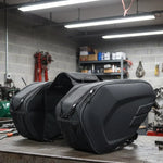 Motorcycle Saddlebags Waterproof 15.3 Gal With Rain Covers