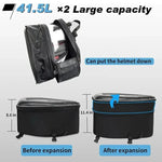 Motorcycle Saddlebags Waterproof 15.3 Gal With Rain Covers