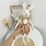 Mouse Doll Cotton-Linen Crocheted Floral Dress