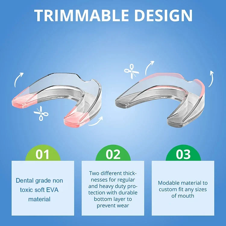 Mouthguard Boil-And-Bite Custom Fit Shock-Absorbing 8 Pack