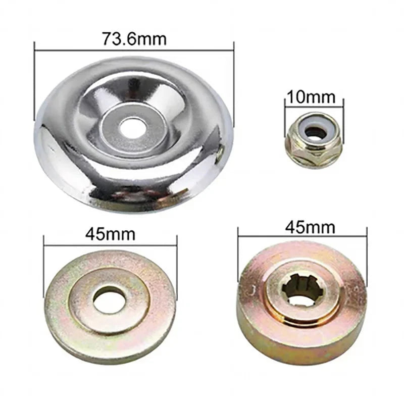 Mower Weeding Wheel Twisted Steel Bristles Dual Heads