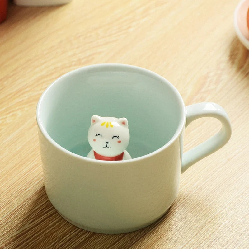 Mug 3D Animal Ceramic Microwave & Dishwasher Safe