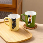 Mug Ceramic 3D Hanging Cat Design 11.8 fl oz