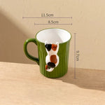 Mug Ceramic 3D Hanging Cat Design 11.8 fl oz