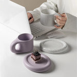 Mug Ceramic Large Handle With Matching Coaster