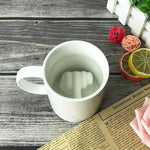 Mug Ceramic Middle Finger Design For Hot & Cold Drinks