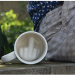 Mug Ceramic Middle Finger Design For Hot & Cold Drinks