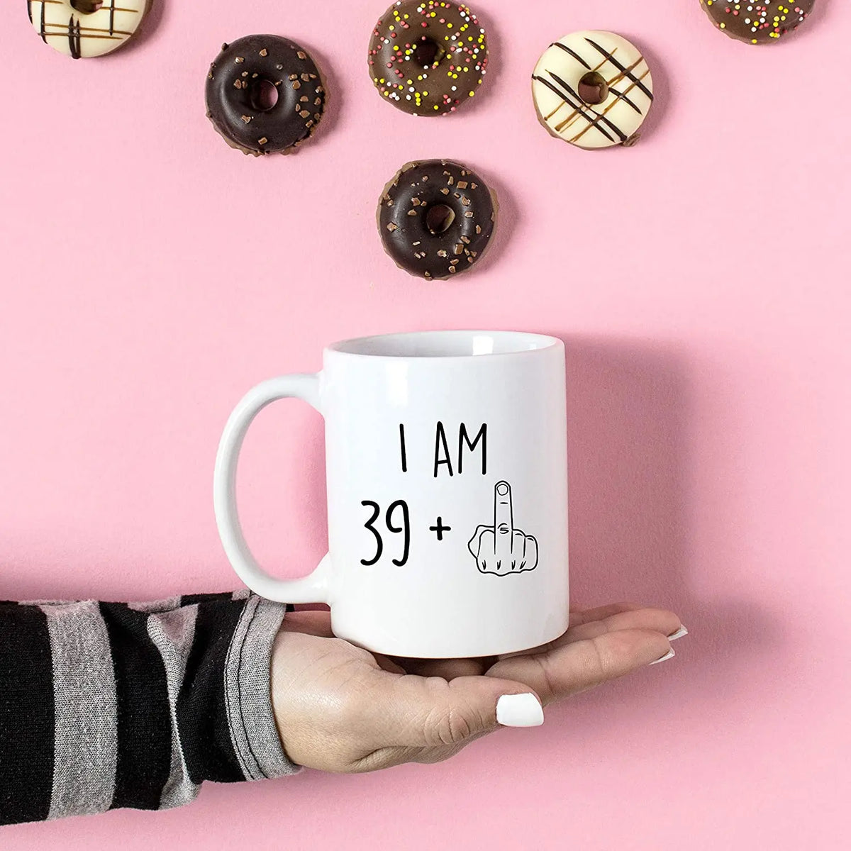 Mug Ceramic Sarcastic Birthday Design 11.8 Fl Oz Capacity