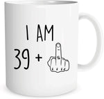 Mug Ceramic Sarcastic Birthday Design 11.8 Fl Oz Capacity