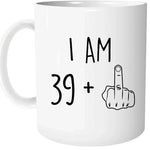 Mug Ceramic Sarcastic Birthday Design 11.8 Fl Oz Capacity