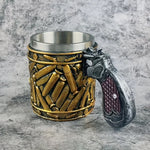 Mug Stainless Steel Insulated Gun-Shaped Handle