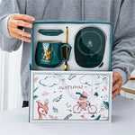 Mug Warmer Set Thermostatic Ceramic Mug & Spoon