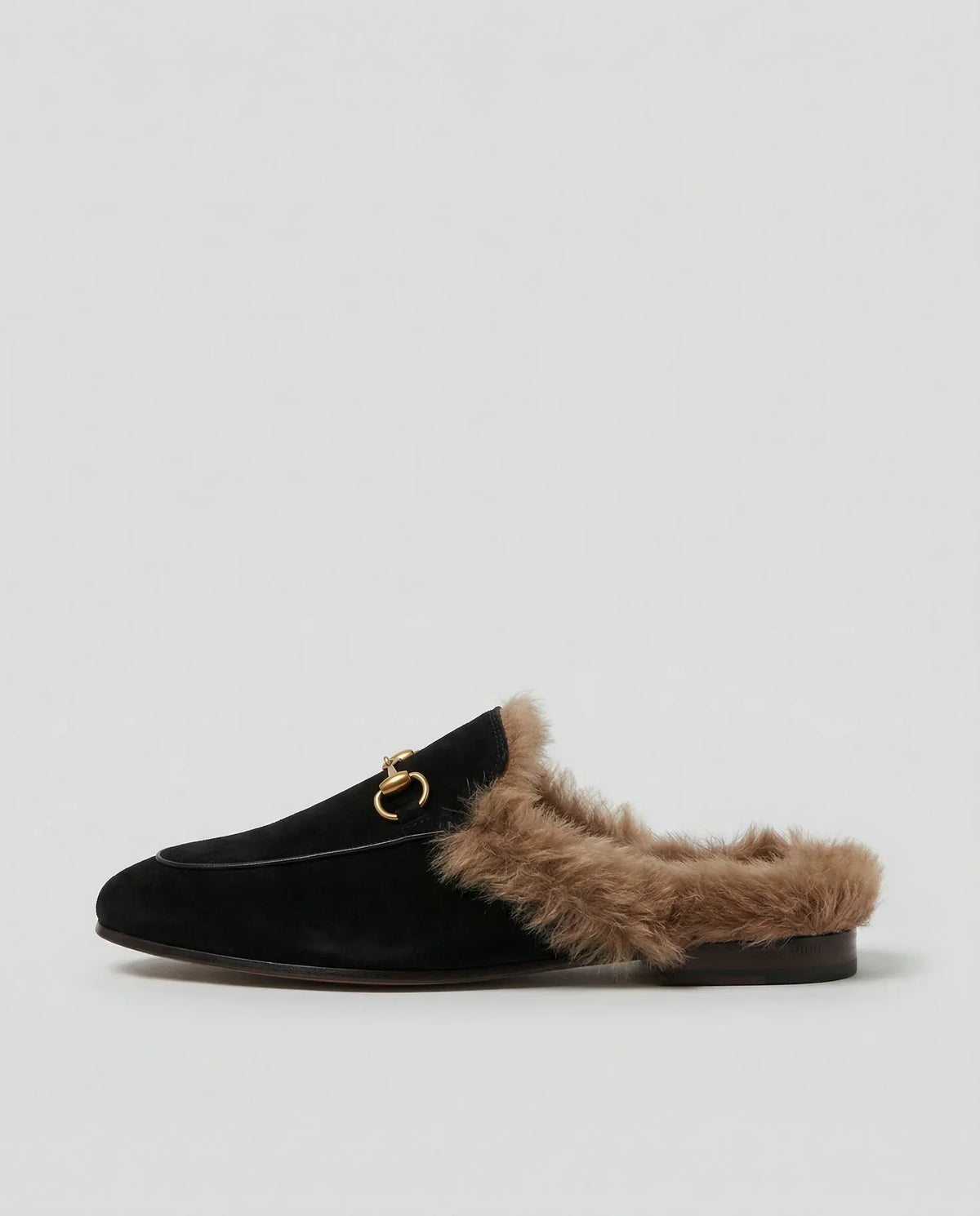 Mule Slippers Suede Fur-Lined Orthopedic Insole