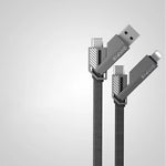 Multi-Connector Charging Cable USB-C & Lightning Multi-Device