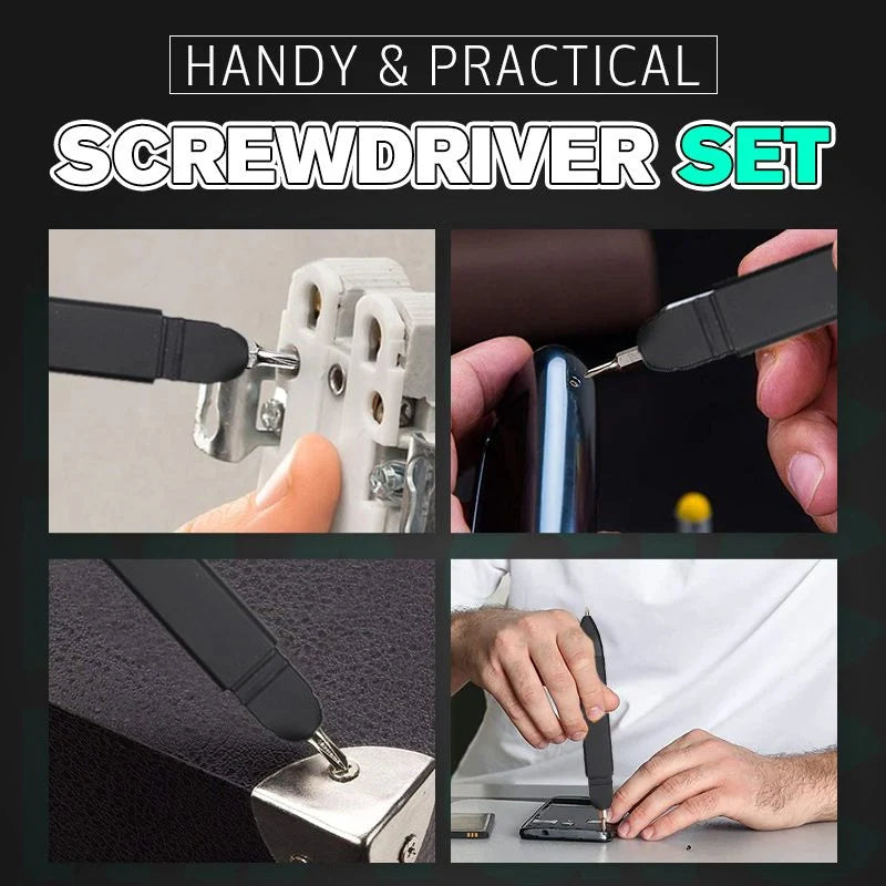 Multi-Tool Pen Phone Stand Stylus 7 Screwdriver Bits