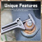 Multi-Tool Titanium Adjustable Wrench & Ruler Keychain