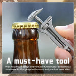 Multi-Tool Titanium Adjustable Wrench & Ruler Keychain