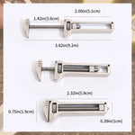 Multi-Tool Titanium Adjustable Wrench & Ruler Keychain