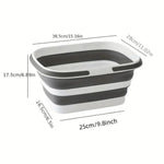 Multi-Use Basket Collapsible Self-Standing Ergonomic Handles