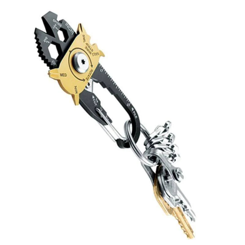 Multitool 20-in-1 Rotating Stainless Steel Keychain