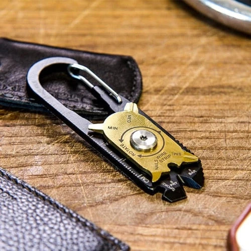 Multitool 20-in-1 Rotating Stainless Steel Keychain