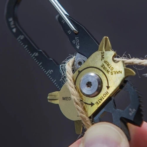Multitool 20-in-1 Rotating Stainless Steel Keychain