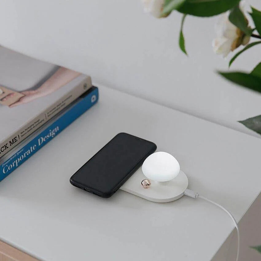 Mushroom Night Light Wireless Charging Soft LED