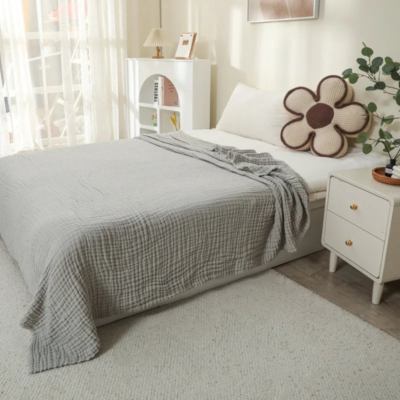 Muslin Blanket Six-Layer Cotton Breathable Machine-Washable