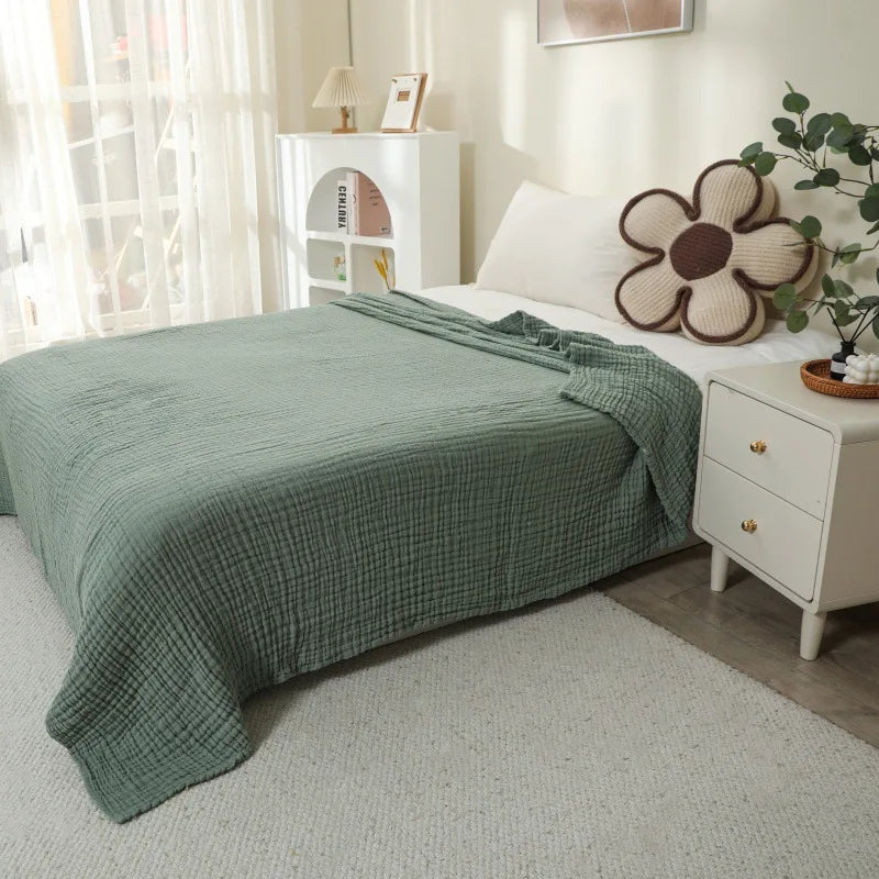 Muslin Blanket Six-Layer Cotton Breathable Machine-Washable