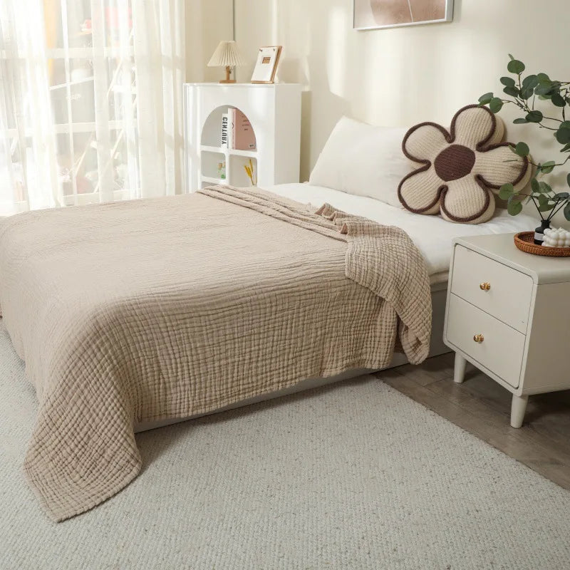 Muslin Blanket Six-Layer Cotton Breathable Machine-Washable