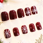 Nail Art Kit Snowflake & Bow Designs Glossy Non-Toxic