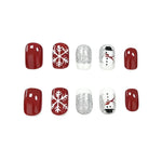 Nail Art Kit Winter Snowflake Base Coats & Glitter