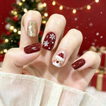 Nail Art Set 24-Color Festive Motifs & Glitter Accents