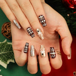 Nail Art Set Blue Rhinestones & Glitter Skin-Friendly