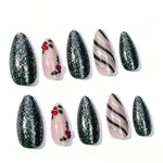 Nail Art Set Green Glitter Chip-Resistant Tools