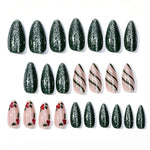 Nail Art Set Green Glitter Chip-Resistant Tools