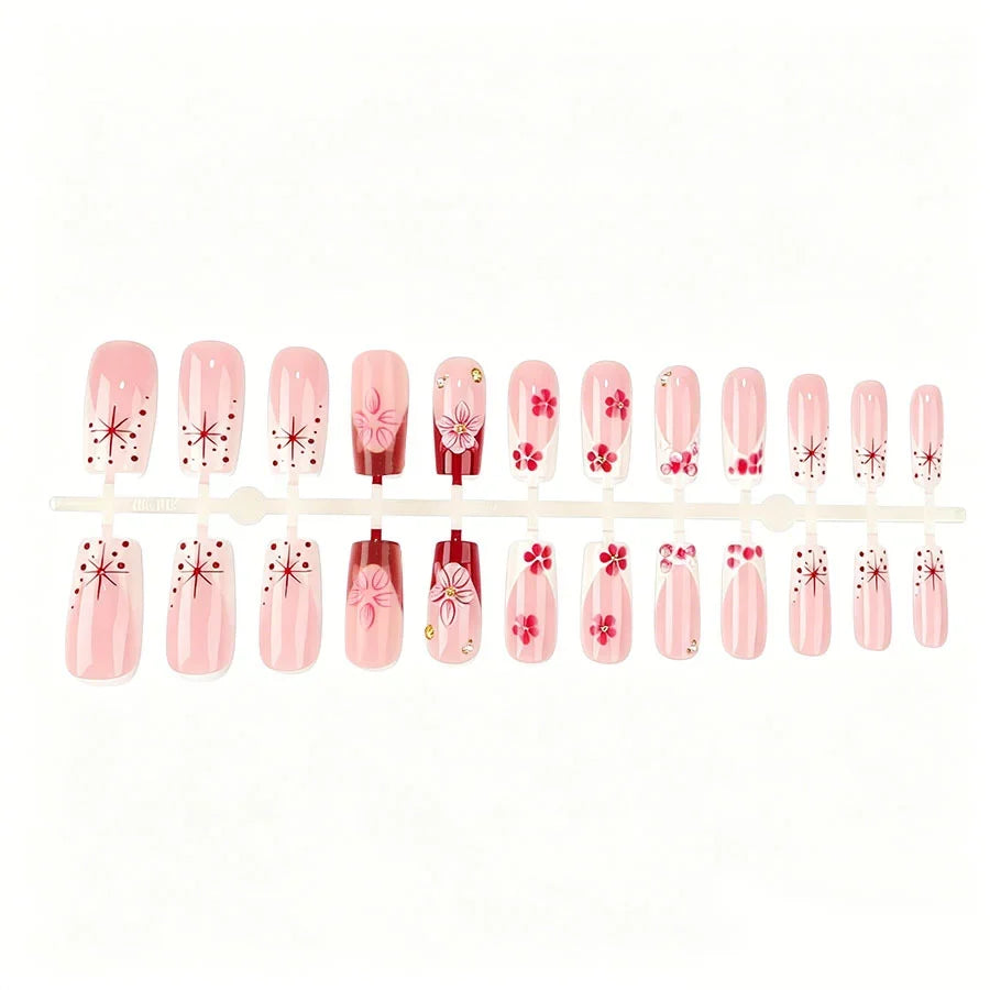 Nail Art Set Premium Gel Glossy Floral Designs