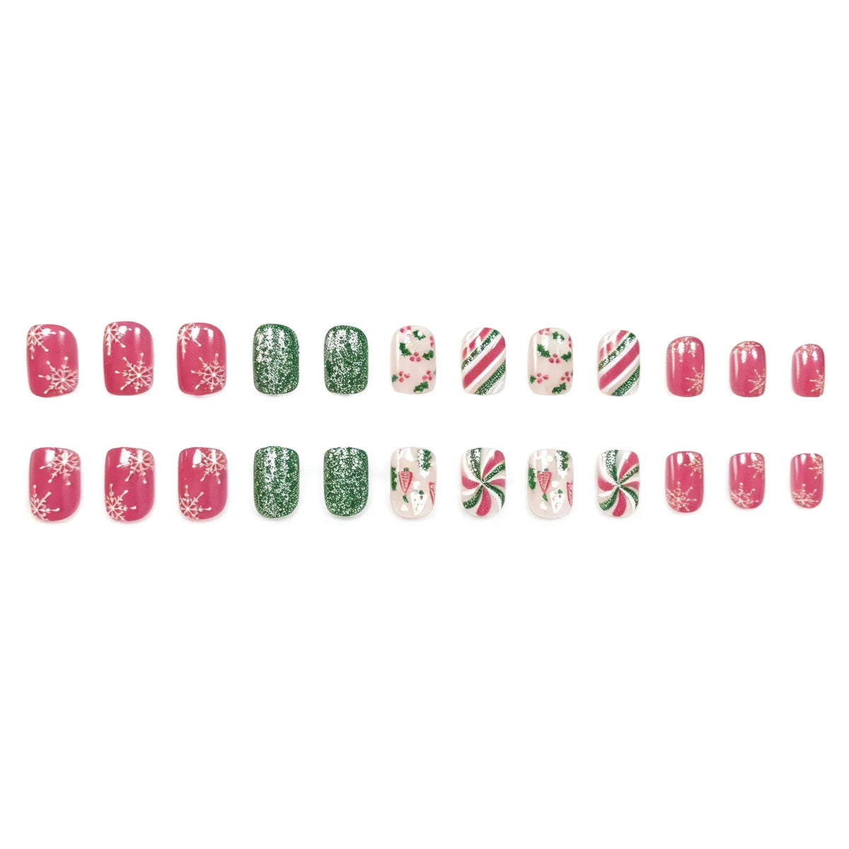 Nail Art Set Premium Gel Holiday Snowflake Designs