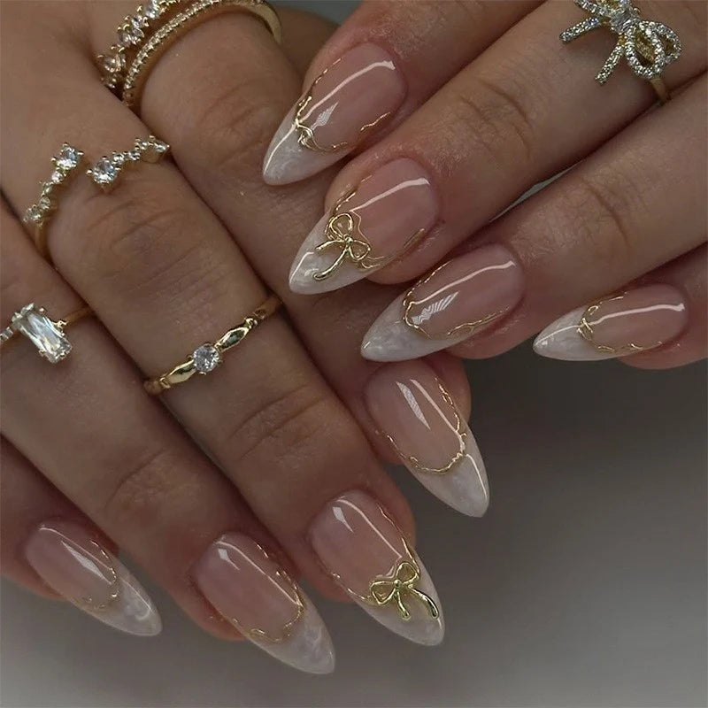 Nail Art Stickers Gold Accents Intricate Patterns
